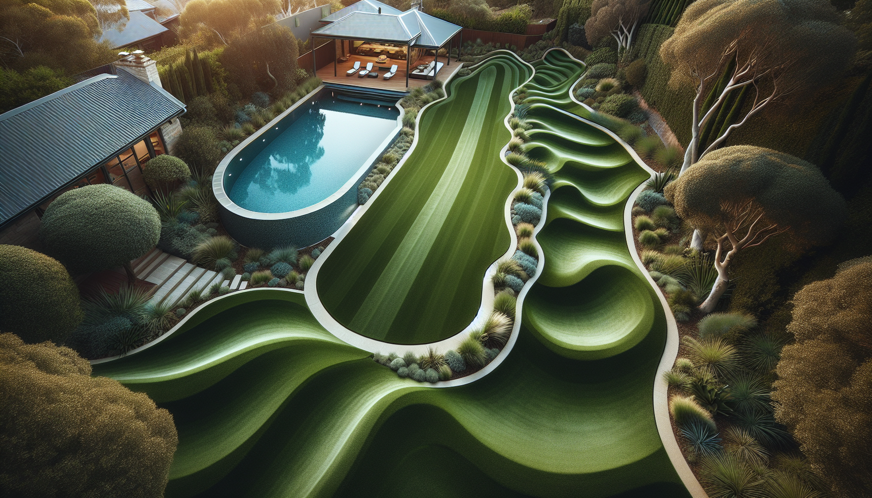 Creating a Luxurious Poolside Oasis with Synthetic Grass